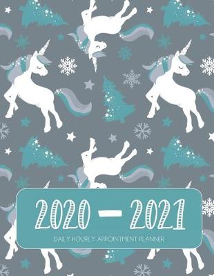 Book cover for Daily Planner 2020-2021 Christmas Unicorn 15 Months Gratitude Hourly Appointment Calendar