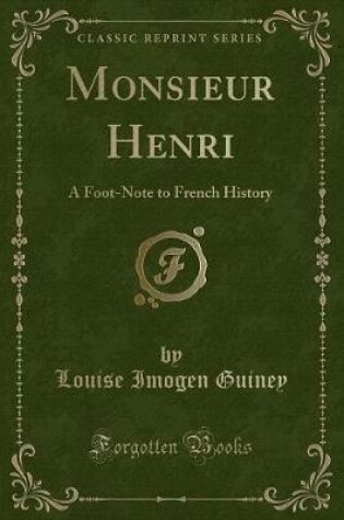 Cover of Monsieur Henri