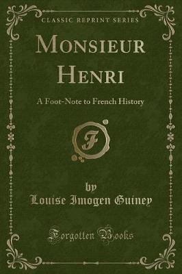 Book cover for Monsieur Henri