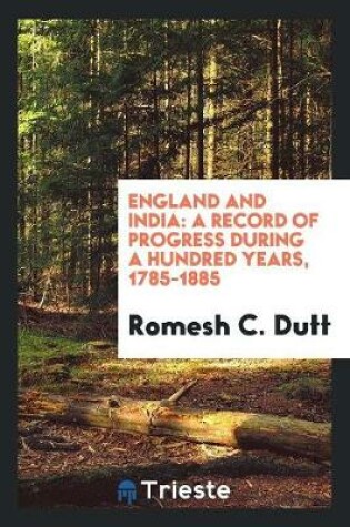 Cover of England and India