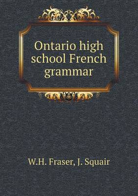 Book cover for Ontario high school French grammar