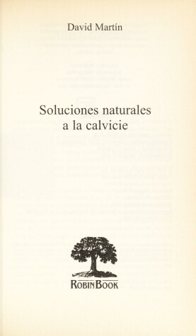 Book cover for Soluciones Naturales a la Calvicie