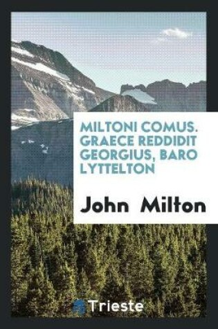 Cover of Miltoni Comus