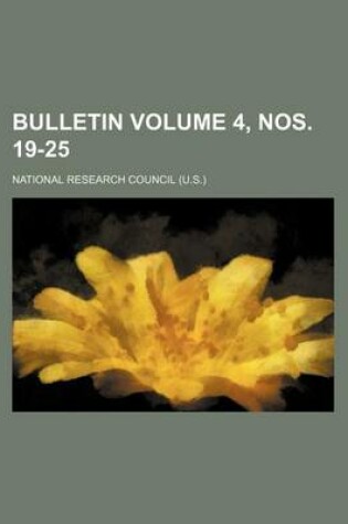 Cover of Bulletin Volume 4, Nos. 19-25