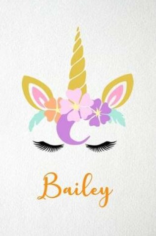 Cover of Bailey A5 Lined Notebook 110 Pages