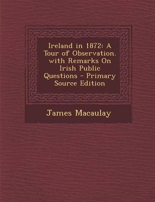 Book cover for Ireland in 1872