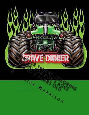 Book cover for Monster Trucks Coloring Book