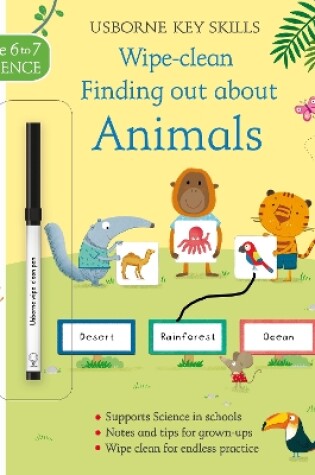 Cover of Wipe-Clean Finding Out About Animals 6-7
