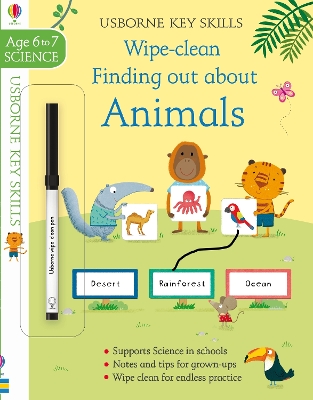 Cover of Wipe-Clean Finding Out About Animals 6-7