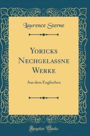 Cover of Yoricks Nechgelassne Werke