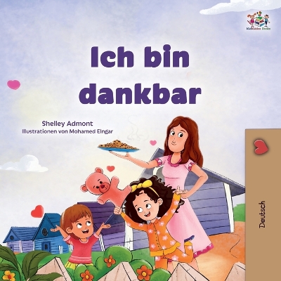 Book cover for I am Thankful (German Book for Children)