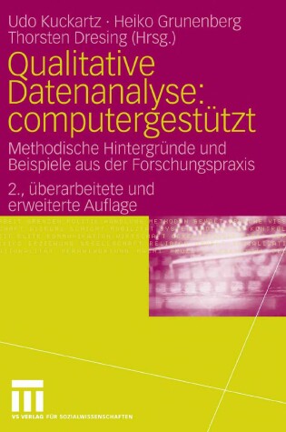 Cover of Qualitative Datenanalyse: Computergestutzt.