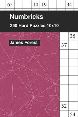 Cover of 250 Numbricks 10x10 hard puzzles