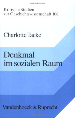 Cover of Denkmal Im Sozialen Raum