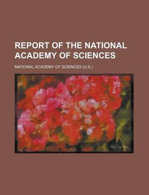 Book cover for Report of the National Academy of Sciences