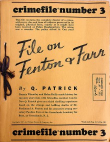 Book cover for File on Fenton & Farr