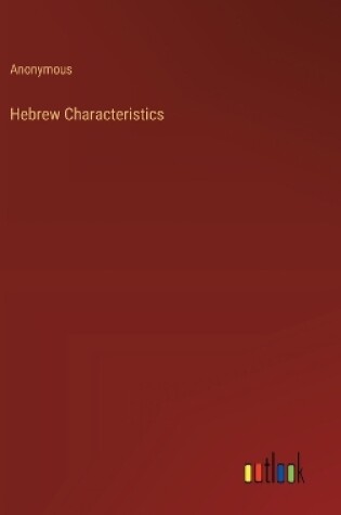 Cover of Hebrew Characteristics