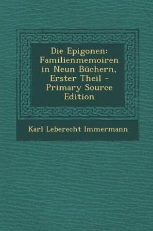 Cover of Die Epigonen