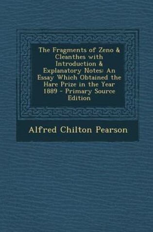 Cover of The Fragments of Zeno & Cleanthes with Introduction & Explanatory Notes