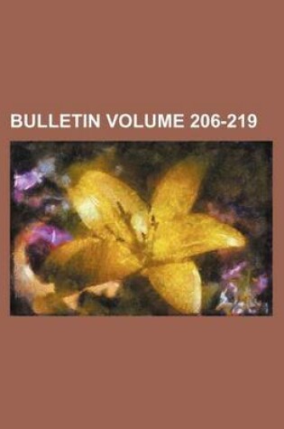 Cover of Bulletin Volume 206-219