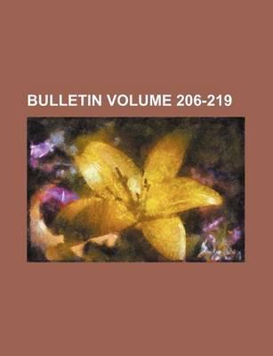 Book cover for Bulletin Volume 206-219