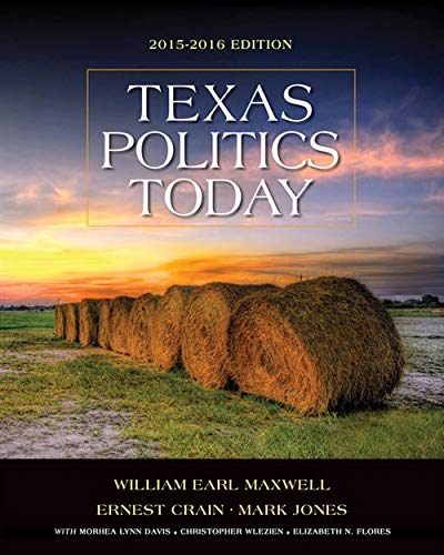 Book cover for Texas Politics Today 2015-2016 Edition, Loose-leaf Version