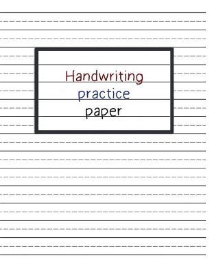 Book cover for Handwriting Practice Paper