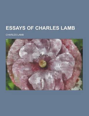 Book cover for Essays of Charles Lamb