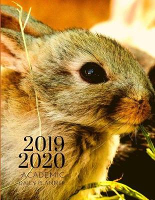 Book cover for 2019-2020 Academic Daily Planner Rabbit Bunny Organizer With Bible Sermon Notes