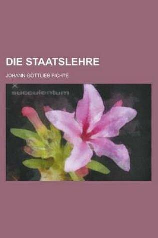 Cover of Die Staatslehre