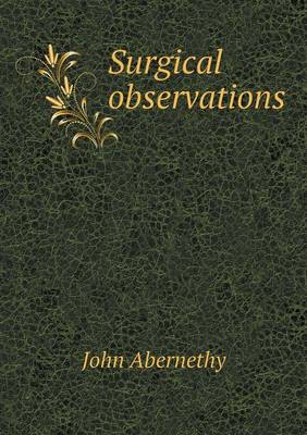 Book cover for Surgical observations