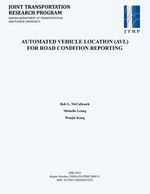 Book cover for Automated Vehicle Location (Avl) for Road Condition Reporting