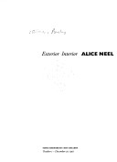 Book cover for Alice Neel, Exterior/Interior