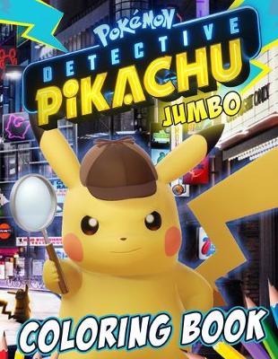 Book cover for Pokemon Detective Pikachu Coloring Book