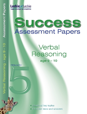 Cover of Verbal Reasoning Assessment papers 9-10