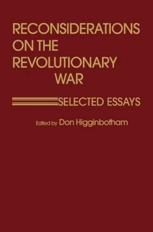 Cover of Reconsiderations on the Revolutionary War