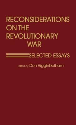 Book cover for Reconsiderations on the Revolutionary War