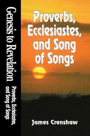 Cover of Proverbs, Ecclesiastes and Song of Solomon