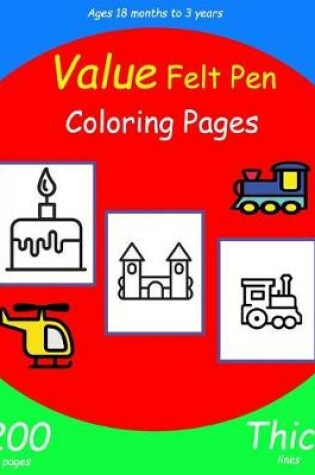 Cover of Value Felt Pen Coloring Pages