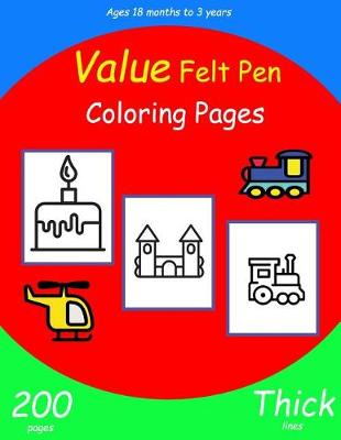 Book cover for Value Felt Pen Coloring Pages