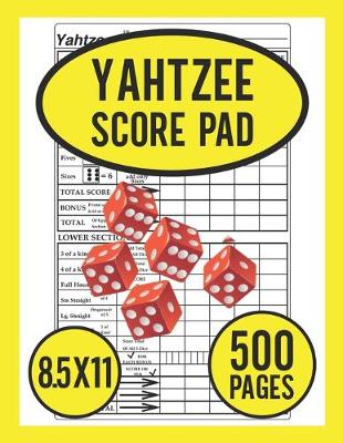 Book cover for Yahtzee Score Pad