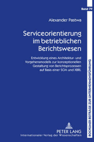 Cover of Serviceorientierung Im Betrieblichen Berichtswesen