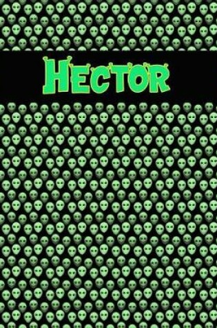 Cover of 120 Page Handwriting Practice Book with Green Alien Cover Hector