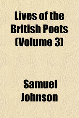 Book cover for Lives of the British Poets (Volume 3)