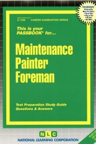 Cover of Maintenance Painter Foreman