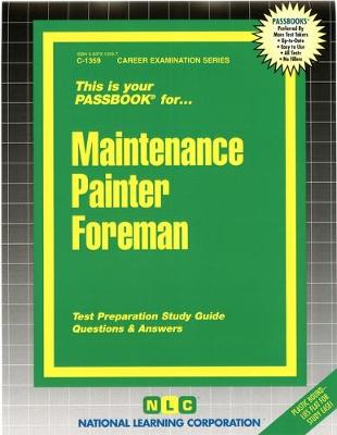 Book cover for Maintenance Painter Foreman