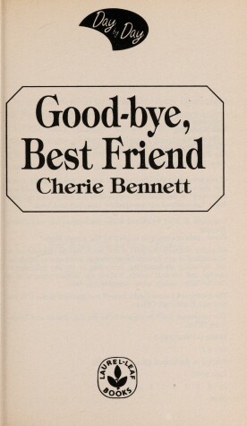 Book cover for Goodbye, Best Friend
