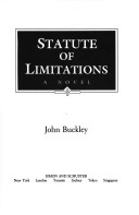 Book cover for The Statute of Limitations