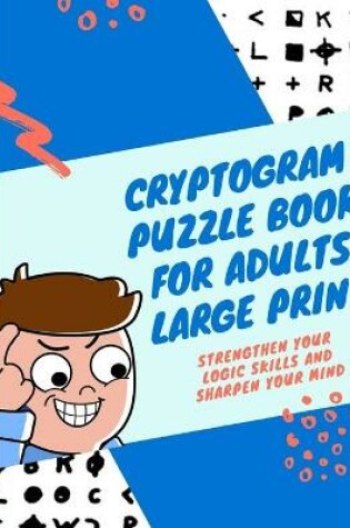 Cover of cryptogram puzzle book for adults large print