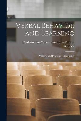 Book cover for Verbal Behavior and Learning